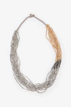 Cortefiel Joalharia E Bijuteria-Contas tricolores Multicolorido