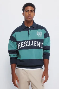 Springfield Sweatshirts-Cortes de sweatshirt polo verde
