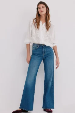 Hoss Intropia Blusas-Cosima. Blusa bordada floral Branco