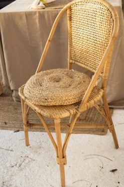 Calma House Almofadas-Coxim de cadeira redonda Ural cru