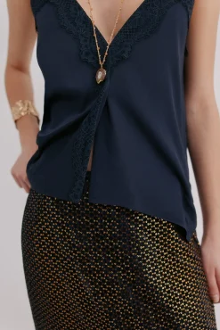 Hoss Intropia T-Shirts-Cristina. Top de lingerie Preto