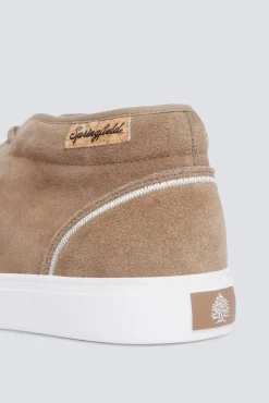 Springfield Botins-Croute casual de botim e couro castanho