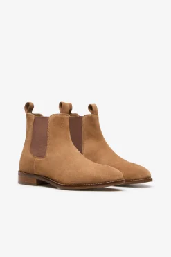 Cortefiel Botas|Calçado De Couro-croute Chelsea de Botins Castanho