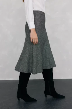 Pedro del Hierro Botas|Calçado De Couro-croute de camurça com salto gatinho Preto