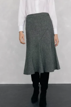 Pedro del Hierro Botas|Calçado De Couro-croute de camurça com salto gatinho Preto