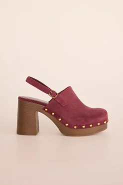 Slowlove Saltos|Calçado De Couro-croute de salto de camurça Granada