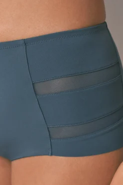 Women'secret Roupa Interior-Cueca alta clássica em microfibra verde