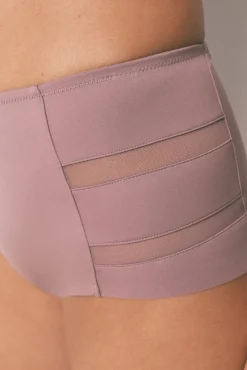 Women'secret Roupa Interior-Cueca alta clássica em microfibra rosa