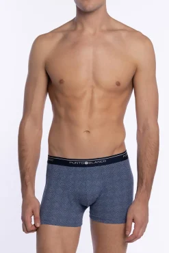 Punto Blanco Roupa Interior-Cueca Boxer Tripla Fechada Basix estampado
