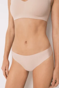 Women'secret Roupa Interior-Cueca marrons clássica de corte limpo cru
