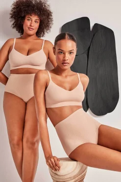 Gisela Roupa Interior-Cueca redutora cintura alta cru