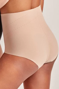 Gisela Roupa Interior-Cueca redutora cintura alta cru