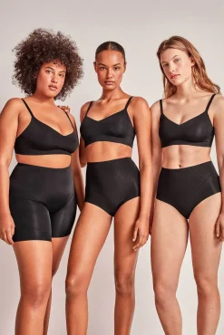 Gisela Roupa Interior-Cueca redutora cintura alta preto