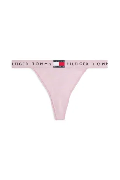 Tommy Jeans Roupa Interior-Cueca tanga com logo na cintura rosa