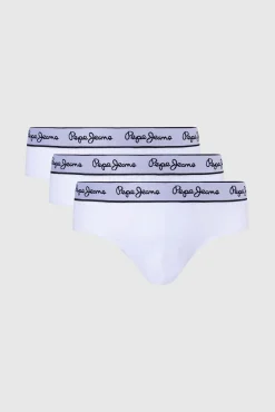 Pepe Jeans Roupa Interior-Cuecas de algodão elástico branco