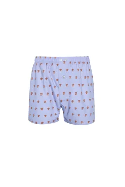 Kiff-Kiff Roupa Interior-Cuecas Popelina Estampado Masculinas azul