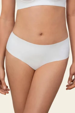 Leonisa Roupa Interior-Cuequinha invisível de cintura alta branco