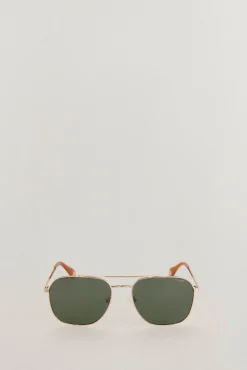 Pedro del Hierro Óculos De Sol-Óculos de piloto masculino Amarelo