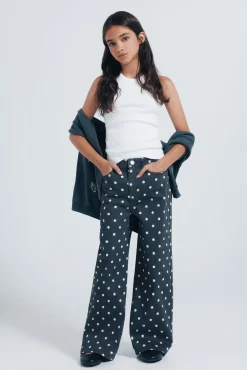 Springfield Kids Calças-culotte margaridas para menina cinzento