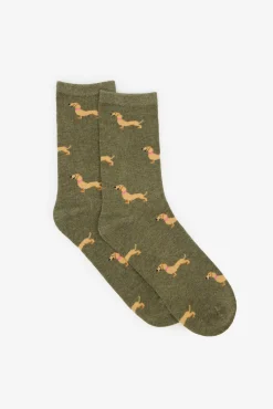Cortefiel Meias-Dachshund meia longa Verde