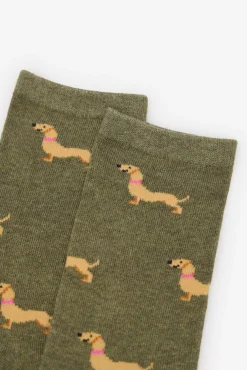 Cortefiel Meias-Dachshund meia longa Verde