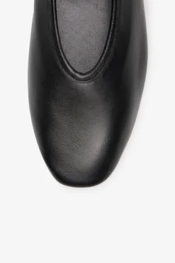 Cortefiel Sabrinas|Calçado De Couro-Dançarina tira pele Preto