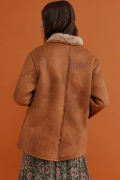 Hoss Intropia Sobretudos-Daphne. Desportiva dupla face Castanho