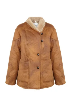 Hoss Intropia Sobretudos-Daphne. Desportiva dupla face Castanho