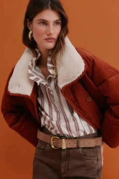 Hoss Intropia Sobretudos|Casacos-Debra. Desportiva acolchoado Laranja