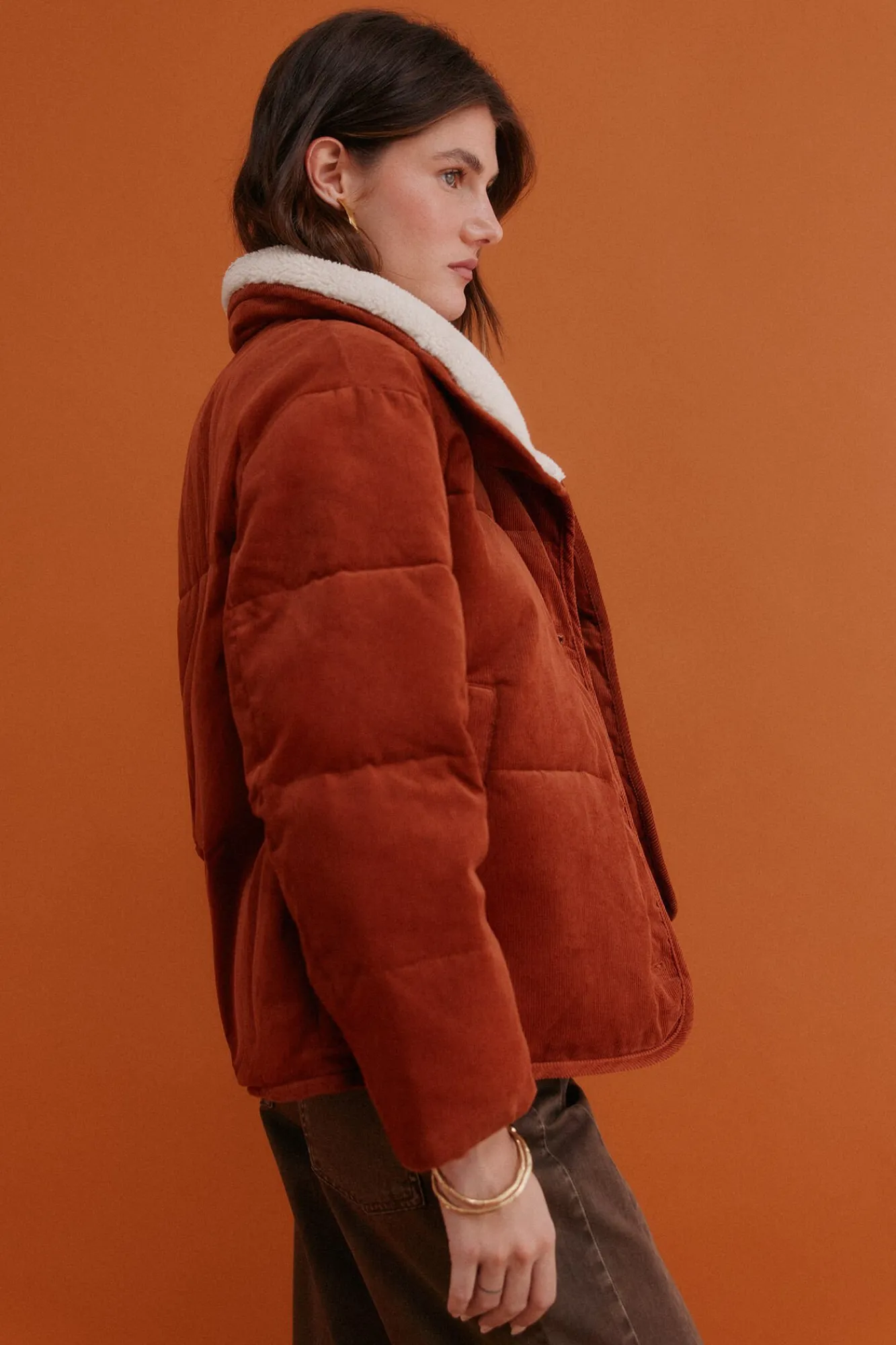 Hoss Intropia Sobretudos|Casacos-Debra. Desportiva acolchoado Laranja