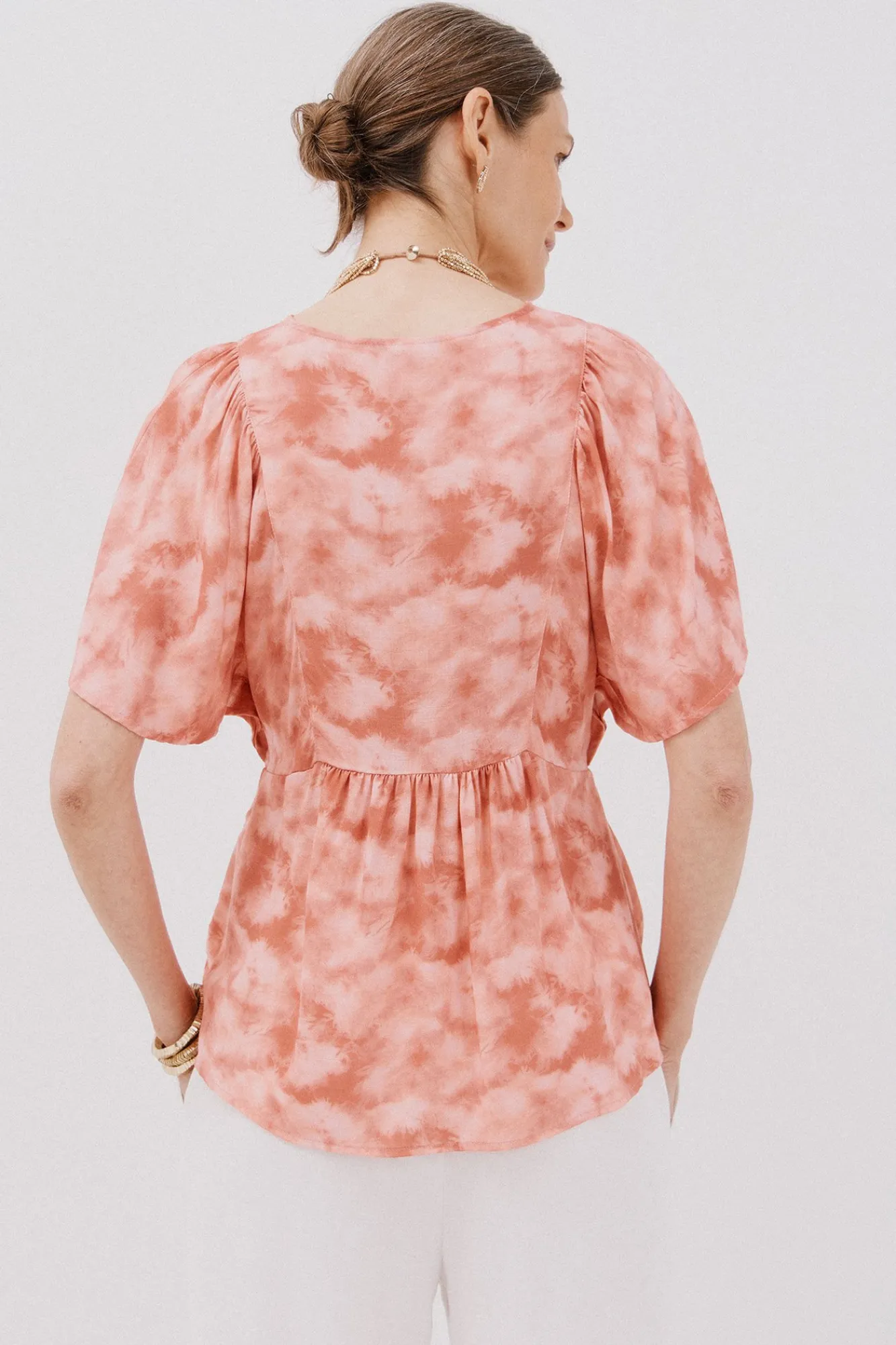 Cortefiel Blusas-decote com bico em V Multicolorido