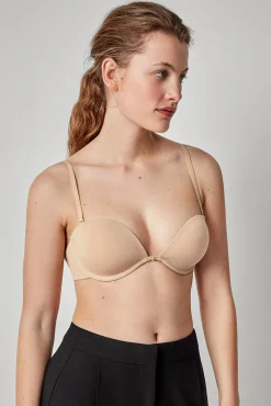 Gisela Roupa Interior-decote decote removível cru