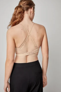 Gisela Roupa Interior-decote decote removível cru