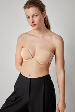 Gisela Roupa Interior-decote decote removível cru