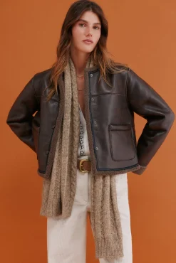 Hoss Intropia Sobretudos-Delia. Desportiva dupla face Castanho