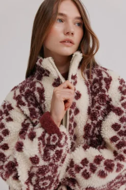 Hoss Intropia Sobretudos-Dena. Desportiva estampado Ecru