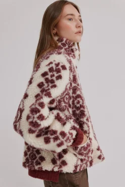 Hoss Intropia Sobretudos-Dena. Desportiva estampado Ecru