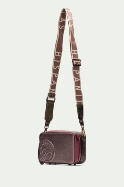 Hispanitas Malas-Desde 90 bolsa de mala de tiracolo com fecho-éclair Castanho