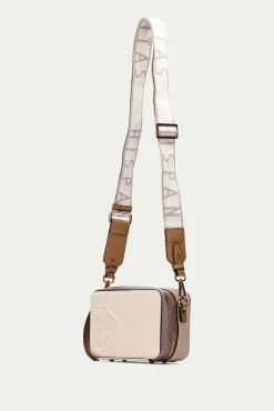 Hispanitas Malas-Desde 90 bolsa de mala de tiracolo com fecho-éclair Tostado