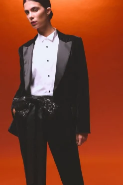 Pedro del Hierro Blusas-Desfile de camisas simples Branco