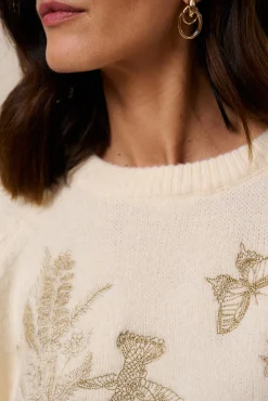 Polín Et Moi Camisolas-Detalhes da camisola Cris Ecru