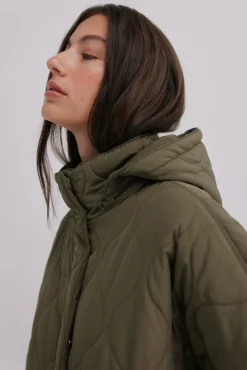 Hoss Intropia Sobretudos-Diana. Casaco acolchoado Verde