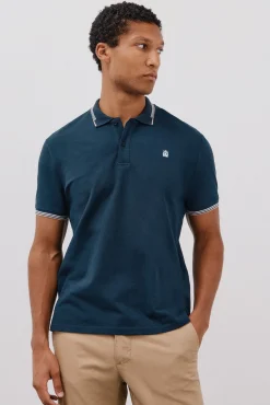 Cortefiel Polos-Dicas de polo piqué Azul