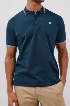 Cortefiel Polos-Dicas de polo piqué Azul