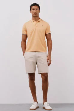 Cortefiel Polos-Dicas de polo piqué Amarelo