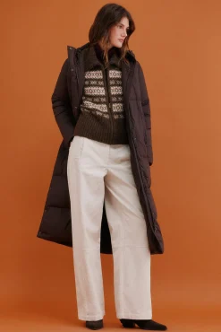 Hoss Intropia Sobretudos|Casacos-Diletta. Desportiva acolchoado Castanho