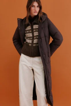 Hoss Intropia Sobretudos|Casacos-Diletta. Desportiva acolchoado Castanho