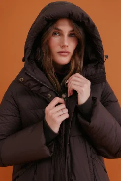 Hoss Intropia Sobretudos|Casacos-Diletta. Desportiva acolchoado Castanho