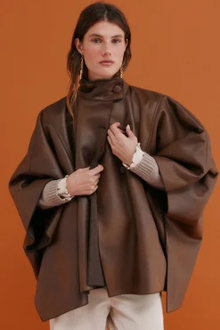 Hoss Intropia Sobretudos-Domingo. Desportiva dupla face Castanho