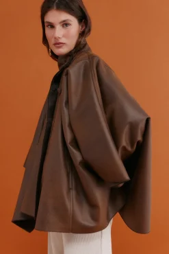 Hoss Intropia Sobretudos-Domingo. Desportiva dupla face Castanho